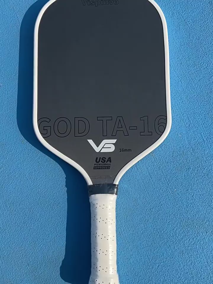 Unboxing Video: A USAPA-Approved Carbon Fiber Pickleball Paddle with White Edge Trim